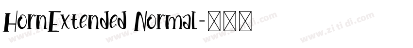 HornExtended Normal字体转换